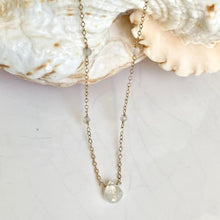 Load image into Gallery viewer, Gold Necklace with Moonstone