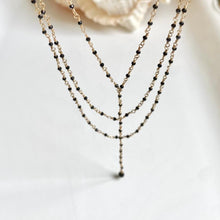 Load image into Gallery viewer, Black Spinel Necklace - Black Widow