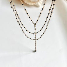 Load image into Gallery viewer, Black Spinel Necklace - Black Widow