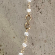Load image into Gallery viewer, Gemstone necklace with infinity