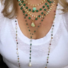 Load image into Gallery viewer, Lariat Gemstone Necklace - Julie