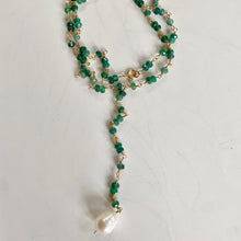 Load image into Gallery viewer, Lariat Gemstone Necklace - Julie