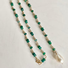 Load image into Gallery viewer, Lariat Gemstone Necklace - Julie