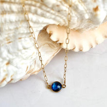 Load image into Gallery viewer, Gold Solitaire Necklace - Flash