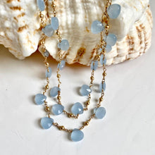 Load image into Gallery viewer, Blue Chalcedony Necklace - Positano