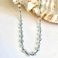 Load image into Gallery viewer, Aquamarine Beads Necklace - Flo
