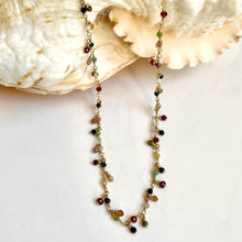 Load image into Gallery viewer, Gemstone Cluster Necklace - Boho