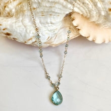 Load image into Gallery viewer, Gold necklace with Topaz