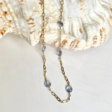 Load image into Gallery viewer, Gold Necklace with Topaz