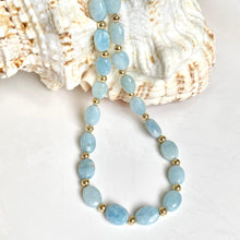 Load image into Gallery viewer, Aquamarine Nugget Necklace