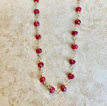 Load image into Gallery viewer, Gemstone Necklace Rosary Style