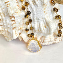 Load image into Gallery viewer, Tiger Eye Necklace with Buddha
