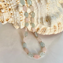 Load image into Gallery viewer, Morganite and Aquamarine Nugget Necklace