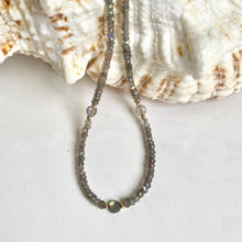 Load image into Gallery viewer, Labradorite Coin Necklace