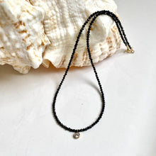 Load image into Gallery viewer, Gemstone necklace with sparkly cz drop