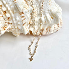 Load image into Gallery viewer, Pearl Necklace North Star