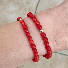 Load image into Gallery viewer, Coral stretch bracelets