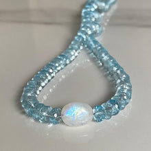 Load image into Gallery viewer, Blue topaz necklace