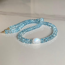 Load image into Gallery viewer, Blue topaz necklace
