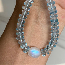 Load image into Gallery viewer, Blue topaz necklace