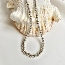 Load image into Gallery viewer, Silver Ball Necklace