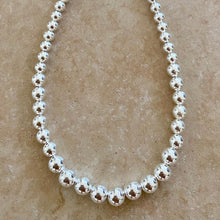 Load image into Gallery viewer, Silver Ball Necklace