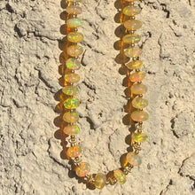 Load image into Gallery viewer, Opal beads necklace