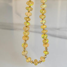 Load image into Gallery viewer, Opal beads necklace