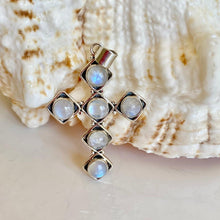 Load image into Gallery viewer, Gemstone Cross Pendant