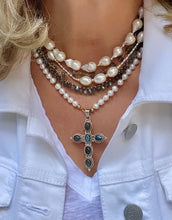Load image into Gallery viewer, Gemstone Cross Pendant
