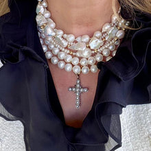 Load image into Gallery viewer, Pearl Cross