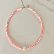 Load image into Gallery viewer, Pink mother of pearl necklace
