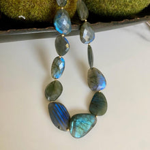 Load image into Gallery viewer, Labradorite collar necklace