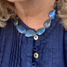 Load image into Gallery viewer, Labradorite collar necklace