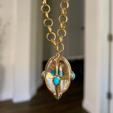 Load image into Gallery viewer, Crystal Pendant with Turquoise