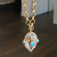 Load image into Gallery viewer, Crystal Pendant with Turquoise