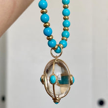 Load image into Gallery viewer, Crystal Pendant with Turquoise
