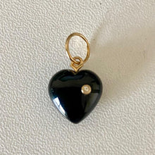 Load image into Gallery viewer, Black Onyx Heart Charm