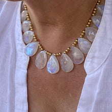 Load image into Gallery viewer, Rainbow Moonstone Necklace - Frangia