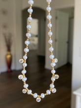 Load image into Gallery viewer, Gold beads, Pearl, CZ drops - Zoya