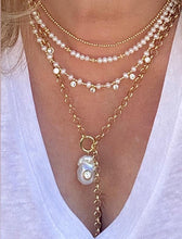 Load image into Gallery viewer, Gold beads, Pearl, CZ drops - Zoya