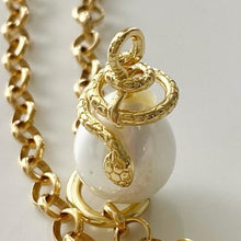 Load image into Gallery viewer, Gold Pearl Charm - Serpenti