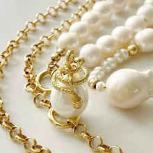 Load image into Gallery viewer, Gold Pearl Charm - Serpenti