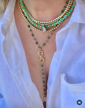 Load image into Gallery viewer, Onyx lariat with serpent