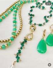 Load image into Gallery viewer, Onyx lariat with serpent