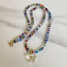 Load image into Gallery viewer, Crystal star charm with diamond center