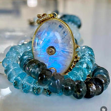 Load image into Gallery viewer, Moss aquamarine necklace