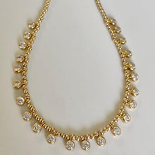 Load image into Gallery viewer, Shaker necklace with cubic zirconia