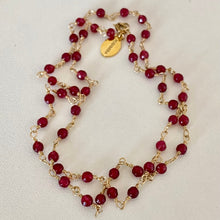 Load image into Gallery viewer, Gemstone Necklace Rosary Style