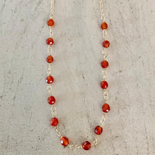 Load image into Gallery viewer, Carnelian Gold Necklace - Pooja